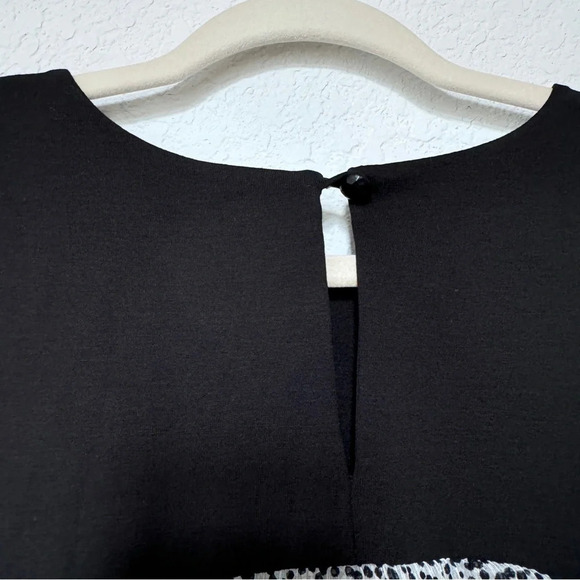 Rosanna&Co Made in Italy Silk Sleeveless Animal Print Midi Dress Black Yellow L - Picture 8 of 9